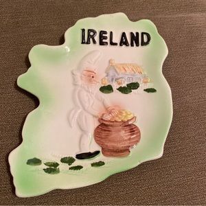 Unique “Ireland” shaped plate